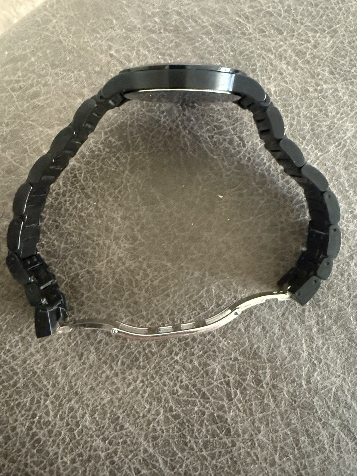 Movado Museum Black Dial Quartz Analog Watch Black SS Bracelet Fixed Bezel
