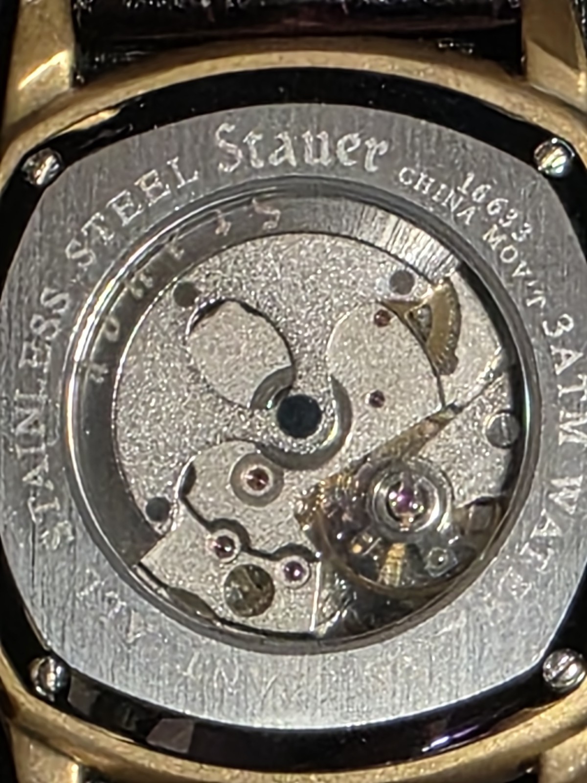 STAUER 1930 GOLD DASHTRONIC AUTOMATIC WATCH – BRAND NEW!