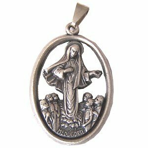 Medugorie (Medjugorje) medal – Pewter (3.6×2.6cm-1.4×1″)