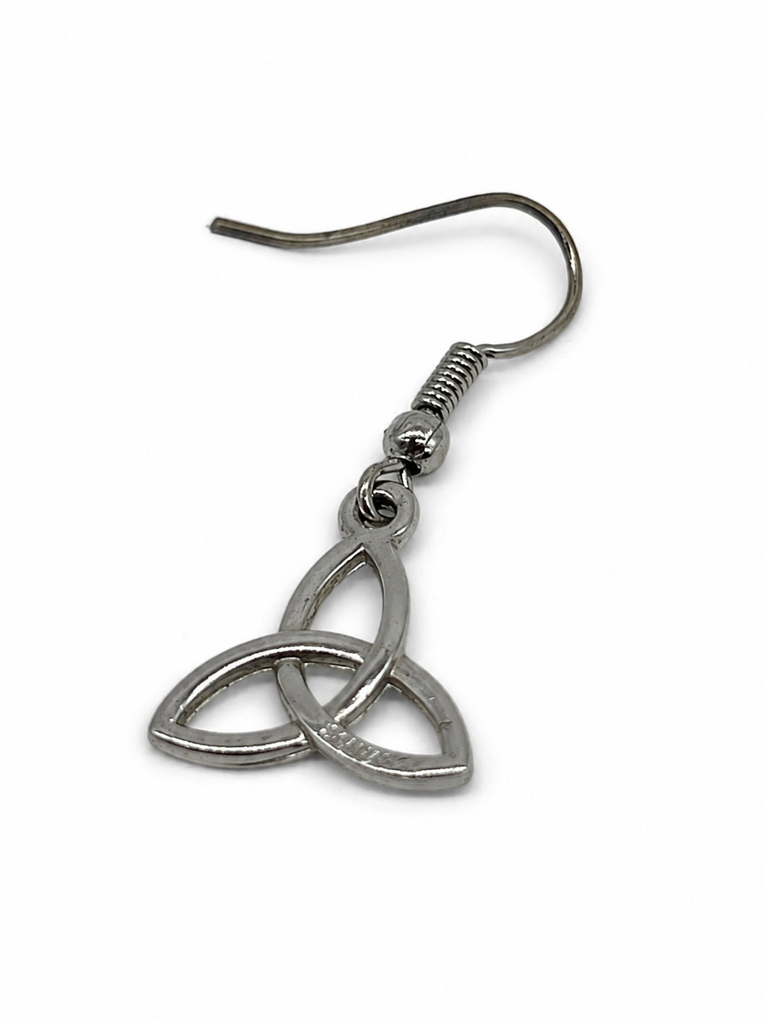 Solvar Celtic Trinity Knot Single Drop Earring Irish Replacement Triquetra
