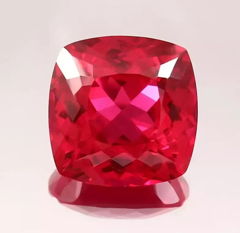 Natural Burmese Red Ruby 50.5 Ct+ Sparkling Certified AAA+ Cushion Cut Gemstone