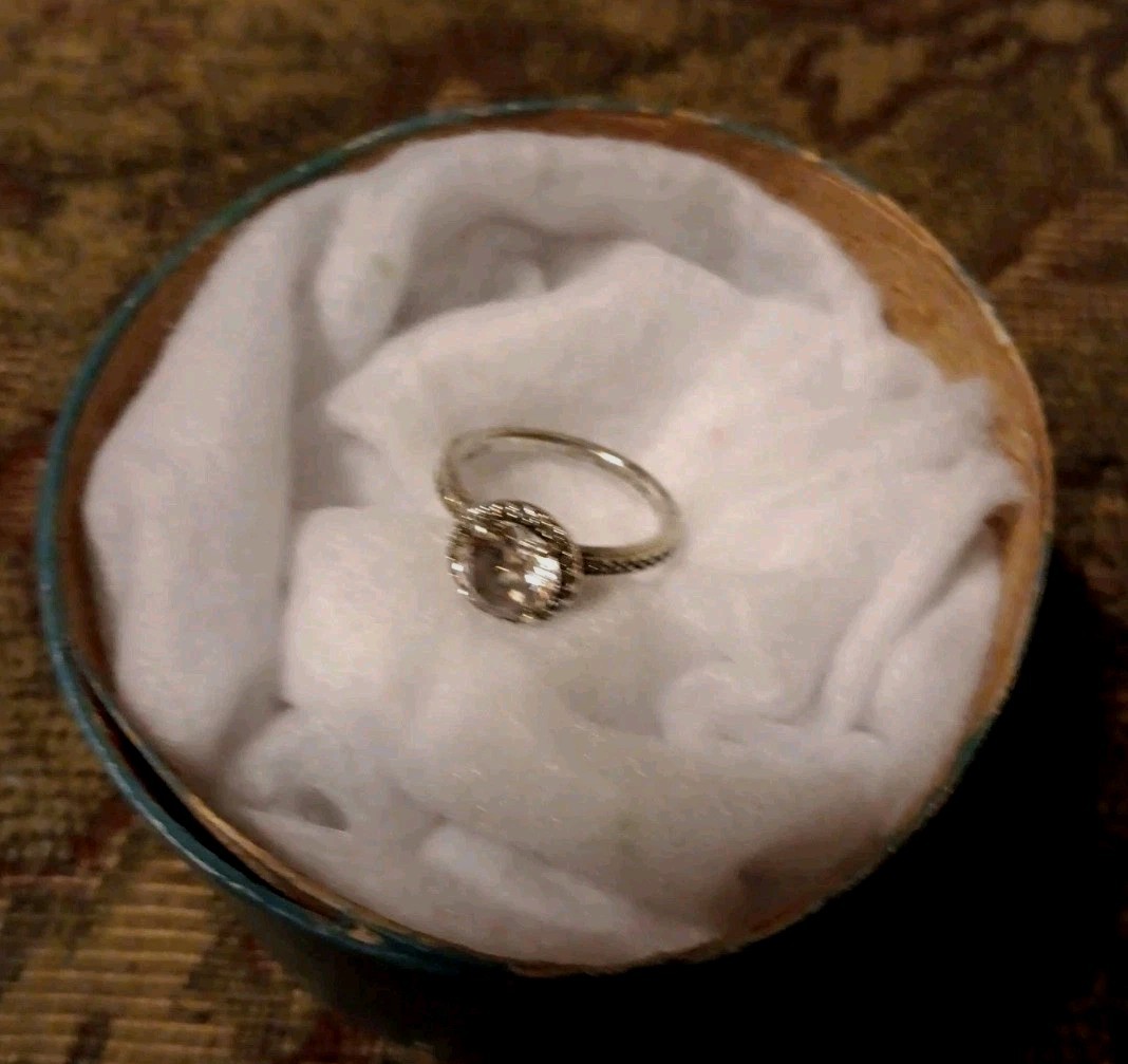 Authentic Pandora sterling silver 925w/Cubic Zirconia Solitaire Classic Elegance