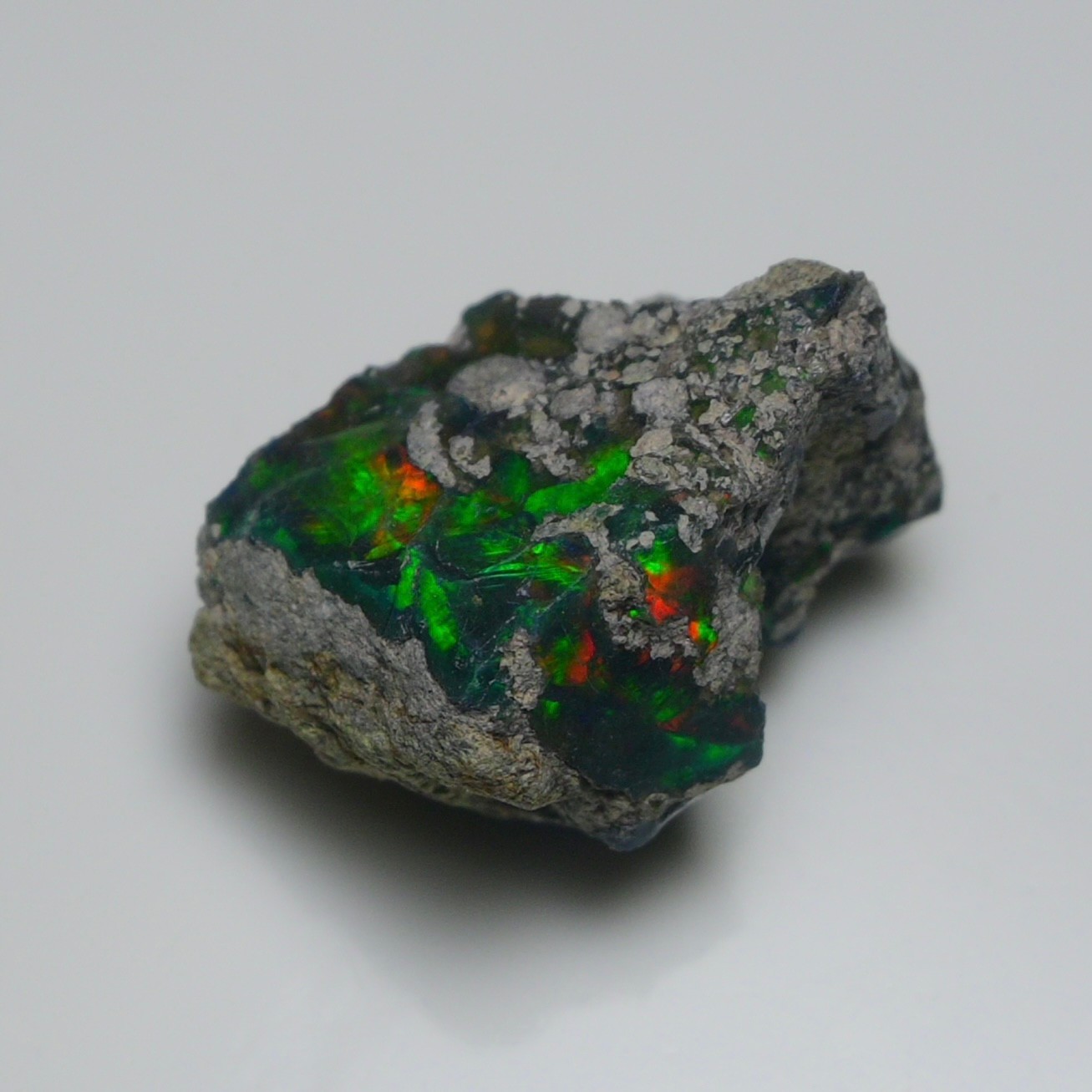 Jewelry Grade Black Opal Rough 20.50 Cts, Natural Ethiopian Raw, Neon Fire Opal