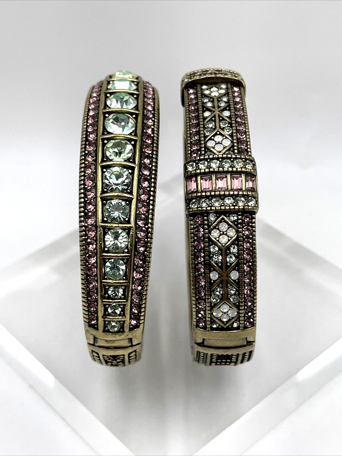 HEIDI DAUS “Everyday Elegance” Crystal Bracelet 2 Piece Set – Chrysolite – NIB