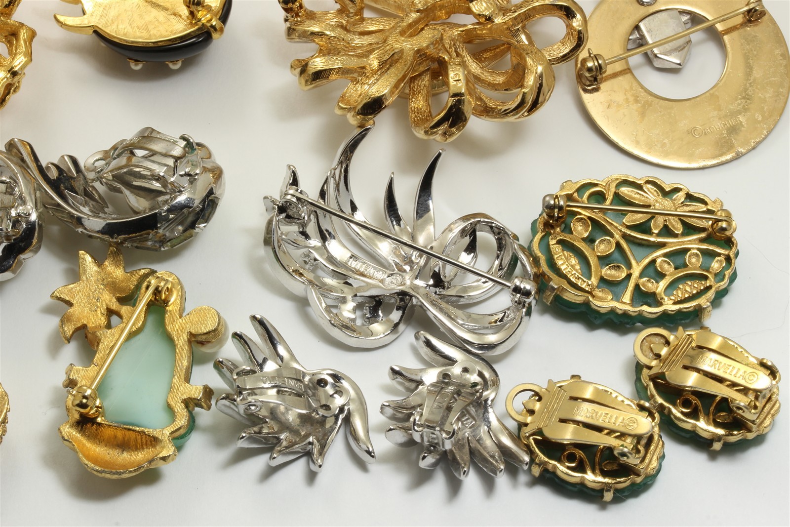 Vintage 20 Pc High End Designer Costume Jewelry Lot Jomaz Boucher Kramer Panetta
