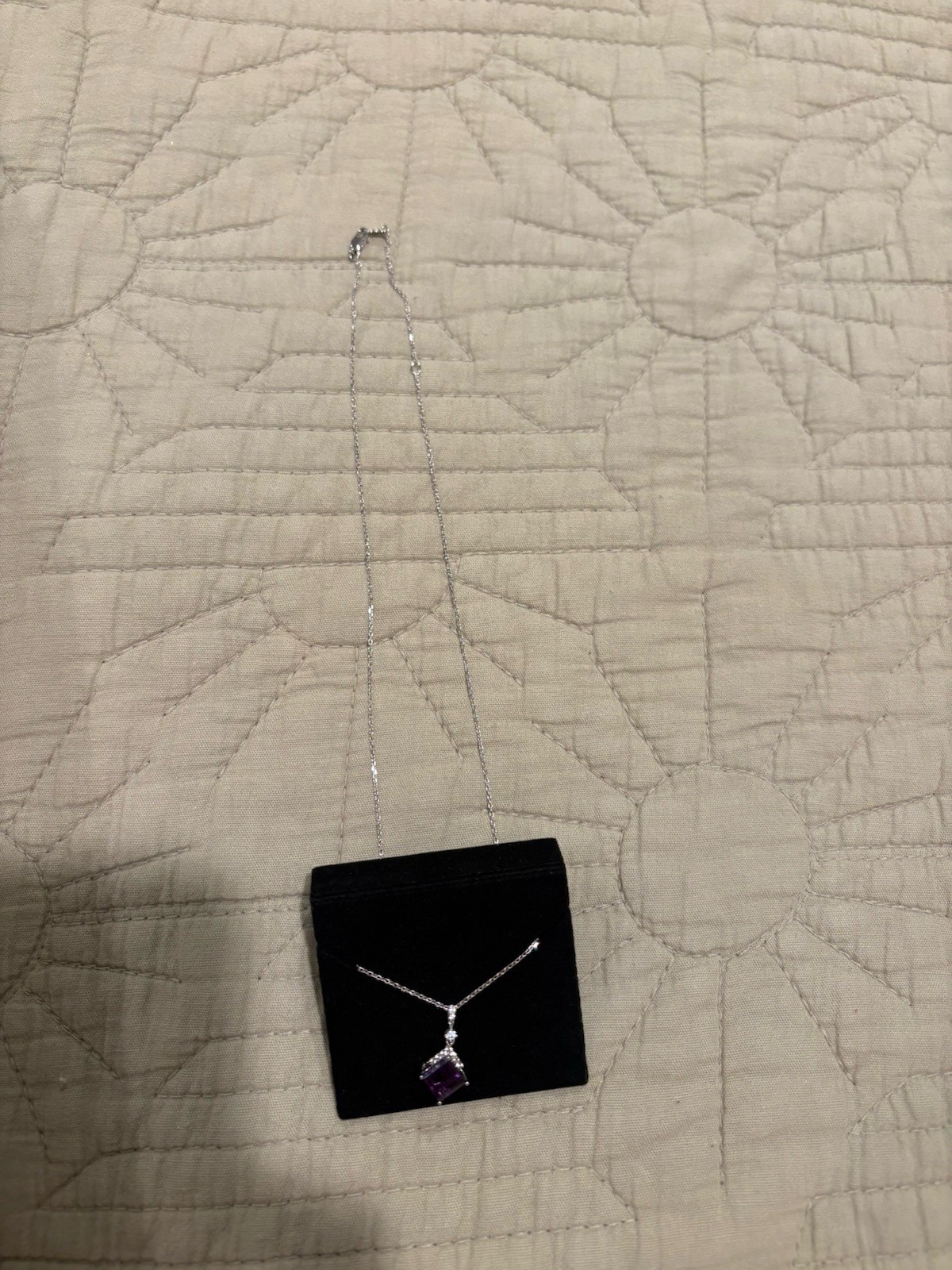 Kay Jewelers Silver Sapphire Necklace Brand new with box 925 Sterling Silver