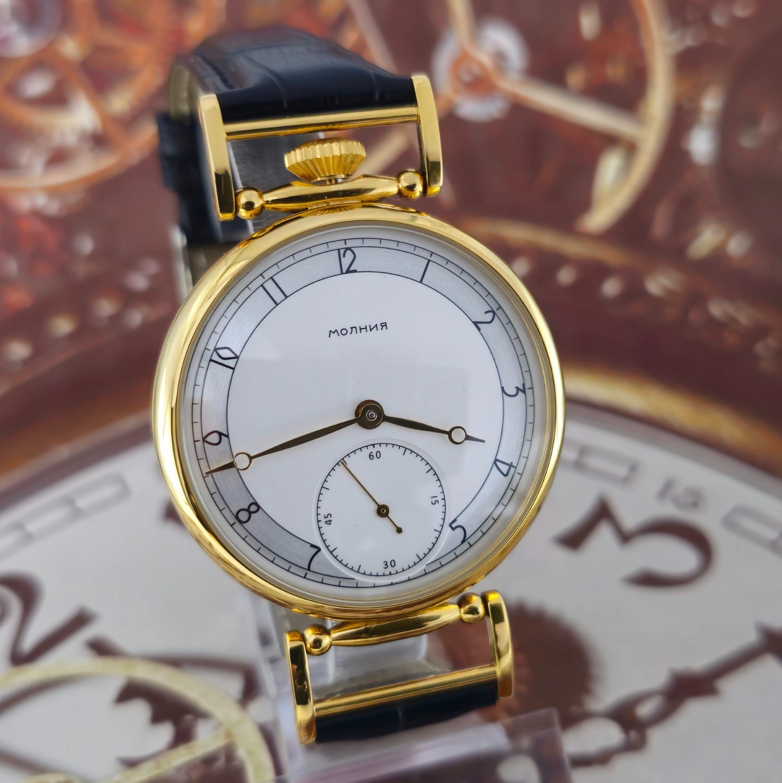 Vintage Watch USSR MARRIAGE Silver Dial MOLNIJA 3601 mechanism 15J 1955 year