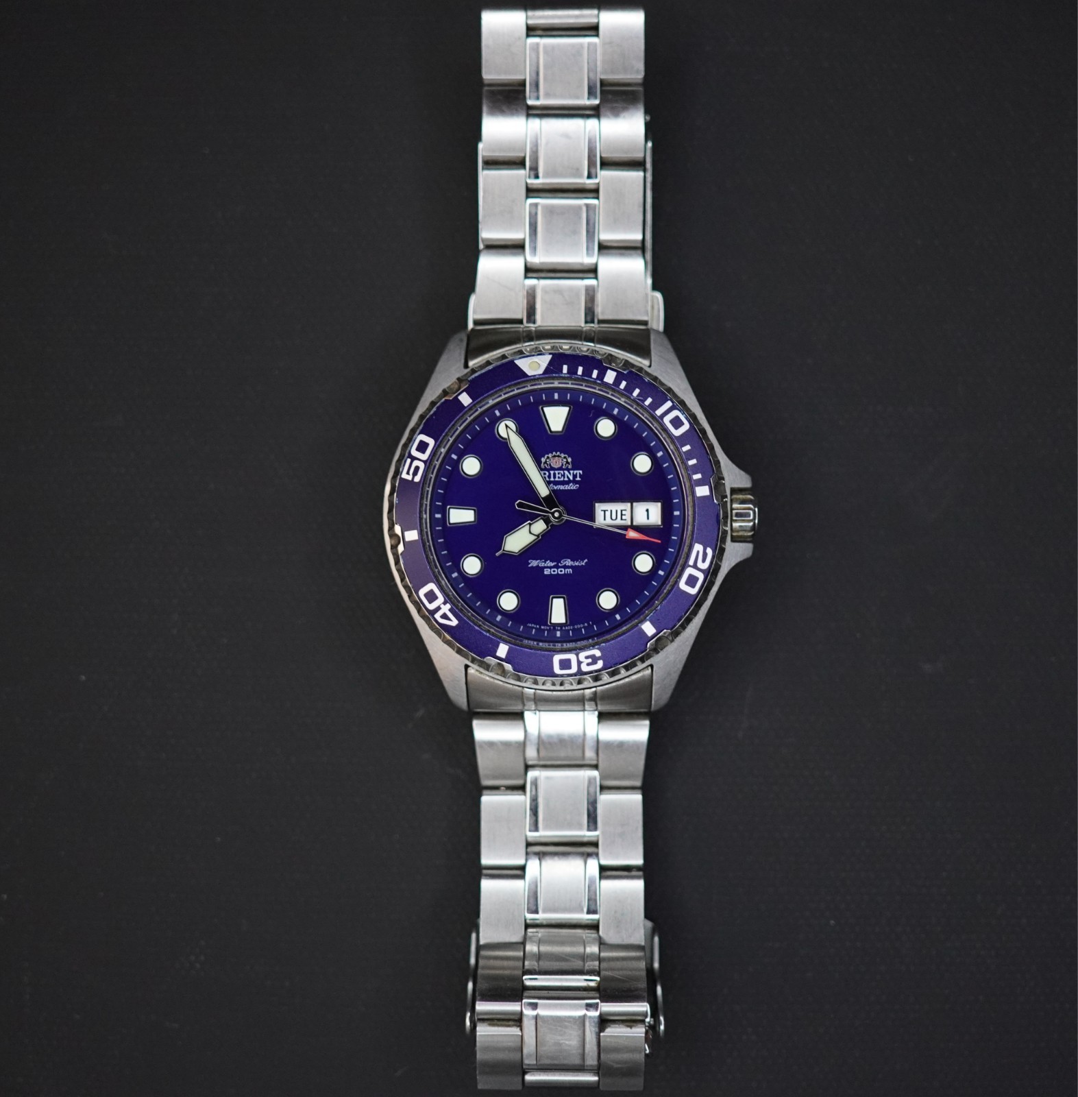Orient Ray II Automatic Blue Dial Stainless Steel 200M FAA02005D9 Mens Watch