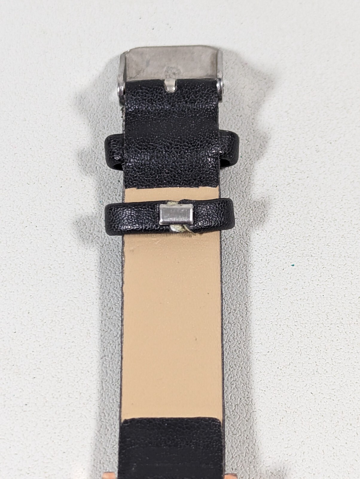 Ixxy&Liv Crystal Accent Dial Square Gold Tone Case Black Band Watch