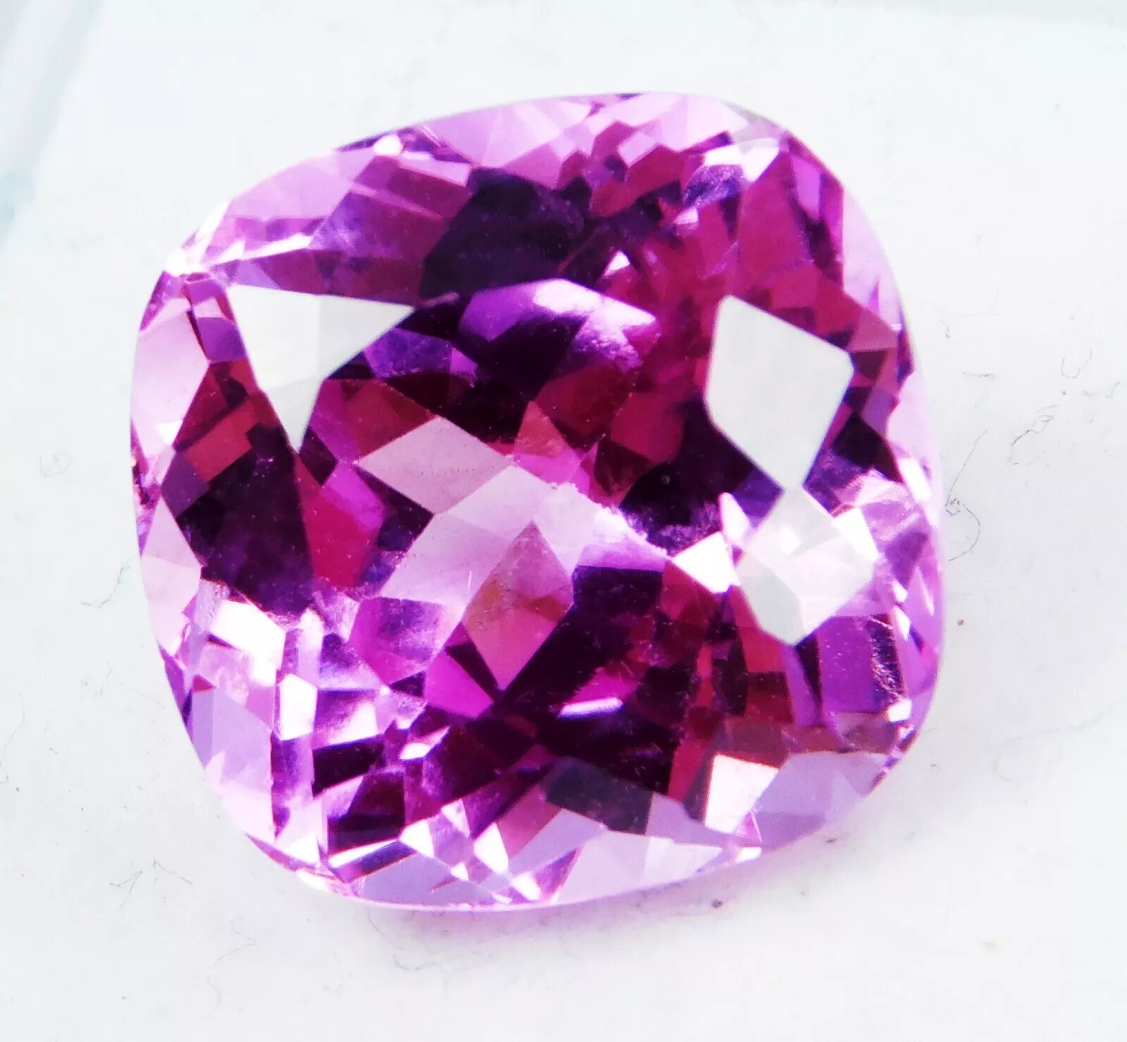 Gorgeous Natural Pink Kunzite EGL Certified 10-12 Ct Radiant Cut Loose Gemstone