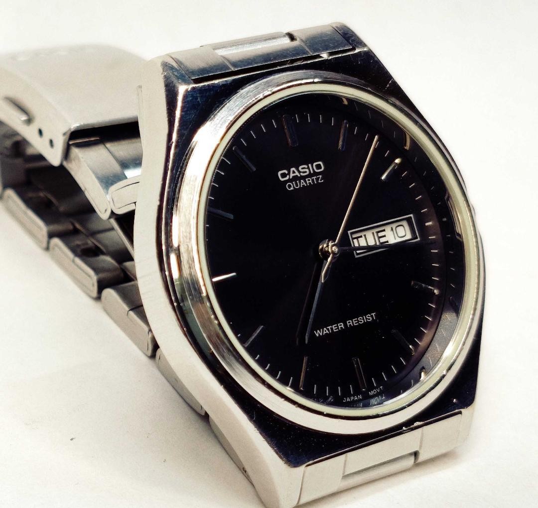 CASIO MTP-1240DJ English/Chinese Black Dial Vintage Working Watch with Original