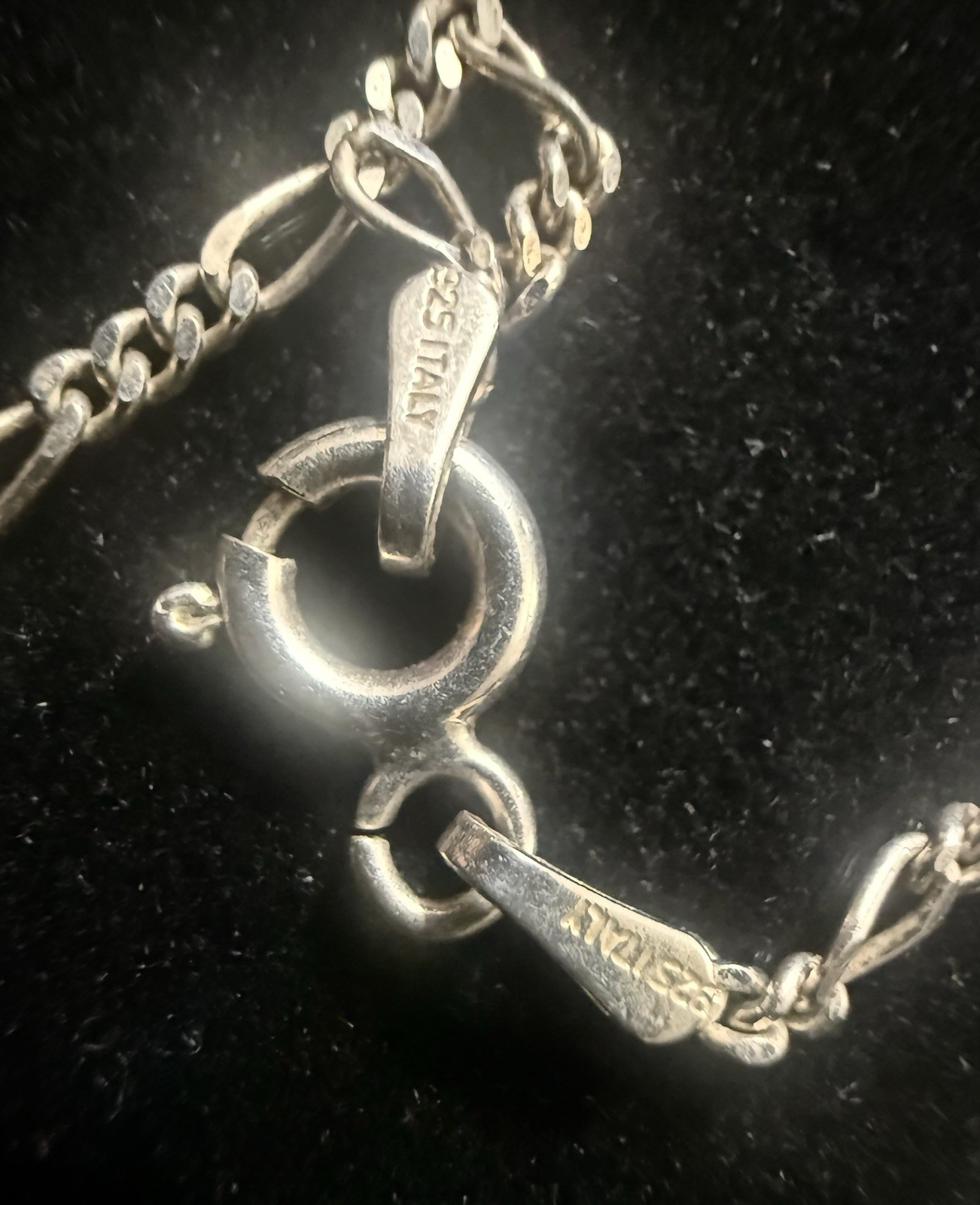 925/ Sterling Silver F.N.A. Vintage Estate Find Necklace