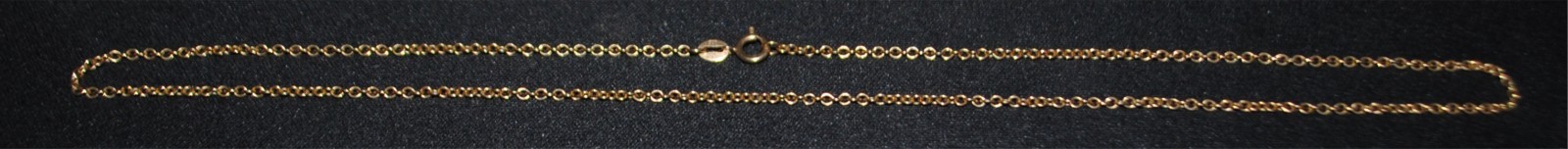 9ct Yellow Gold Rolo Link Chain 3.39 gn, 45.5cm (FREE AUSTRALIA-WIDE POSTAGE)