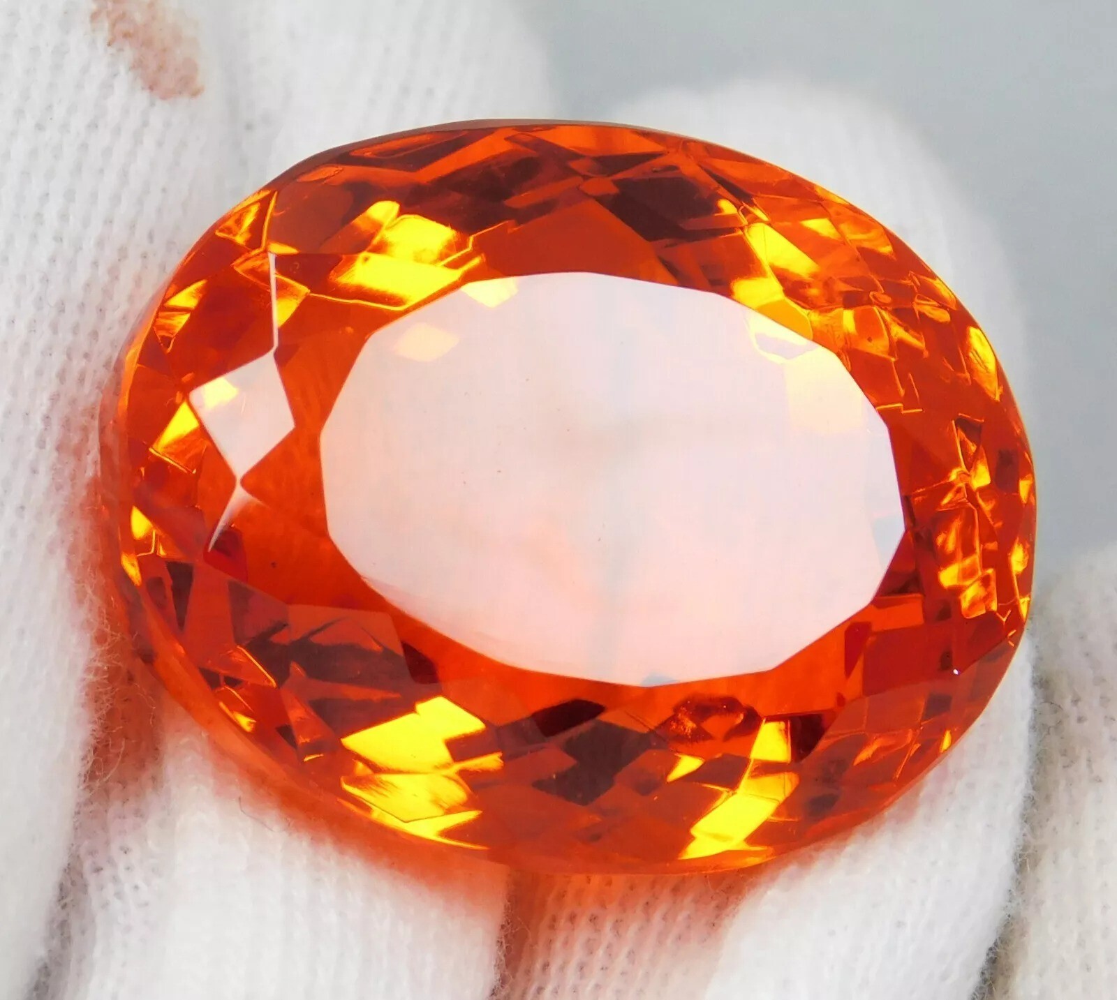 AAA Quality 99.20 Ct Natural Mexican Fire Opal Oval “Certified” Top Gemstone