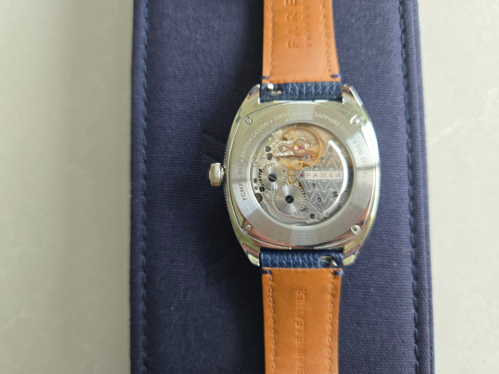 Farer Eddington Moonphase Watch, hand-wound