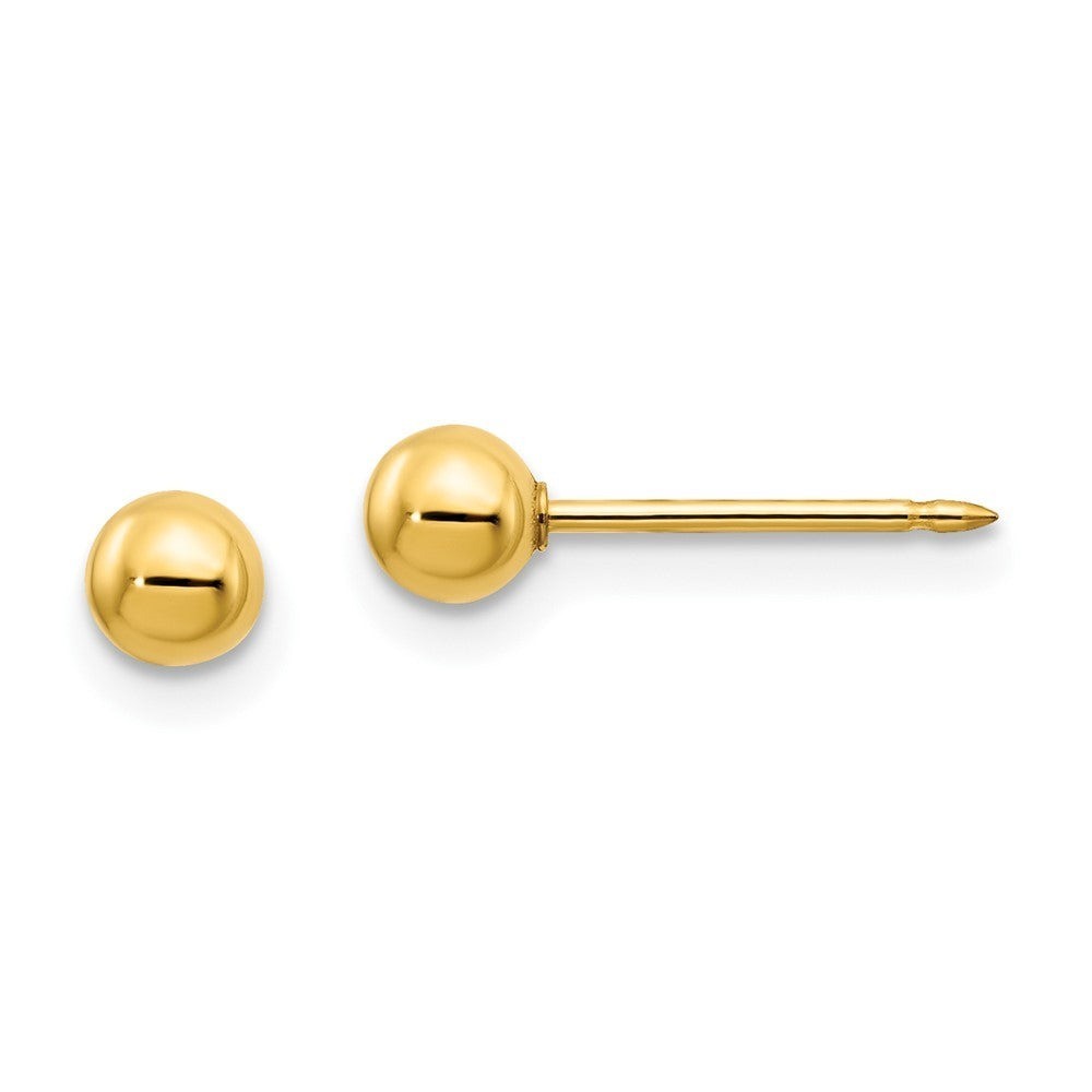 Inverness 14k 4mm Gold Ball Post Piercing Earring NeW **ONLY 1 Earring**