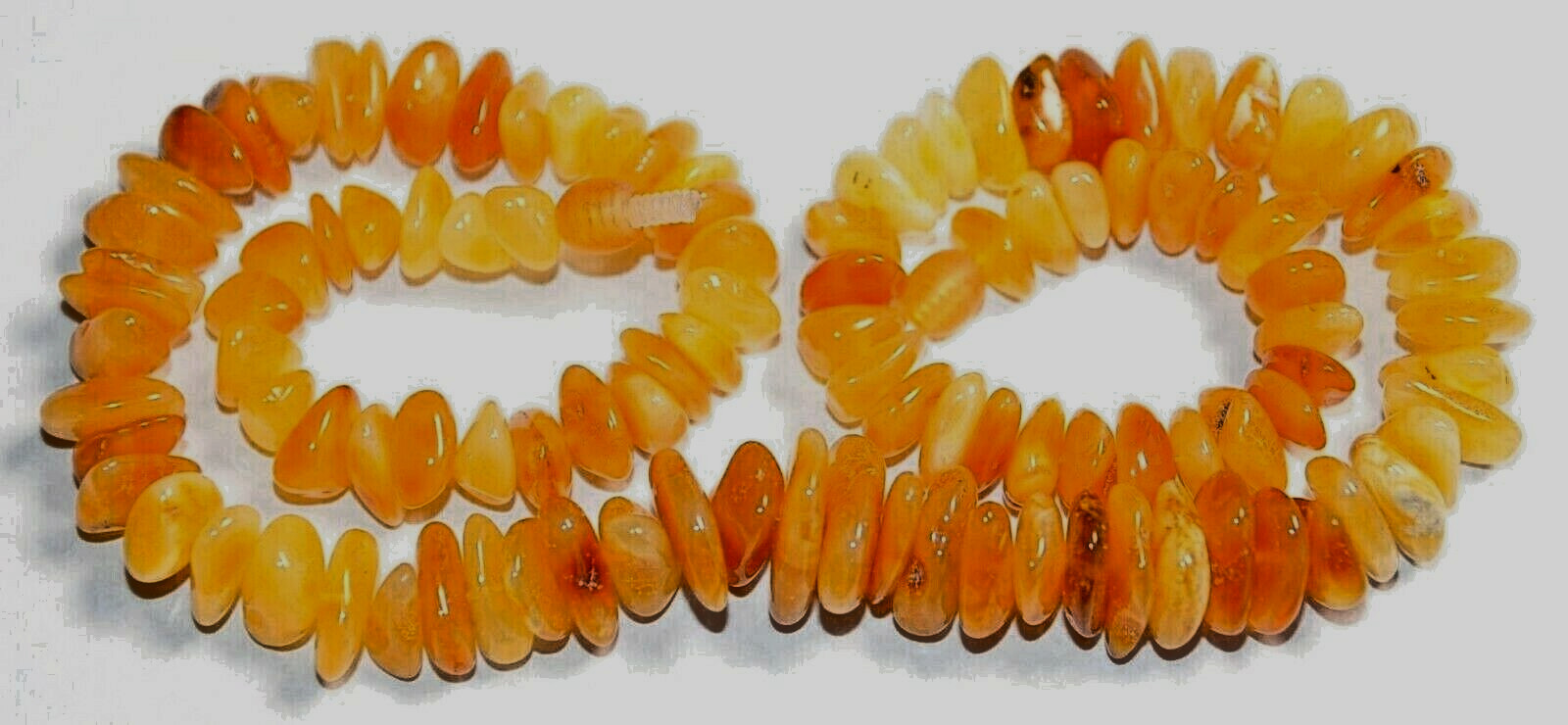 ✅51 cm=34gr RUSSIAN SOVIET BALTIC AMBER BEAD NECKLACE 琥珀 BRACELET STONE PENDANT