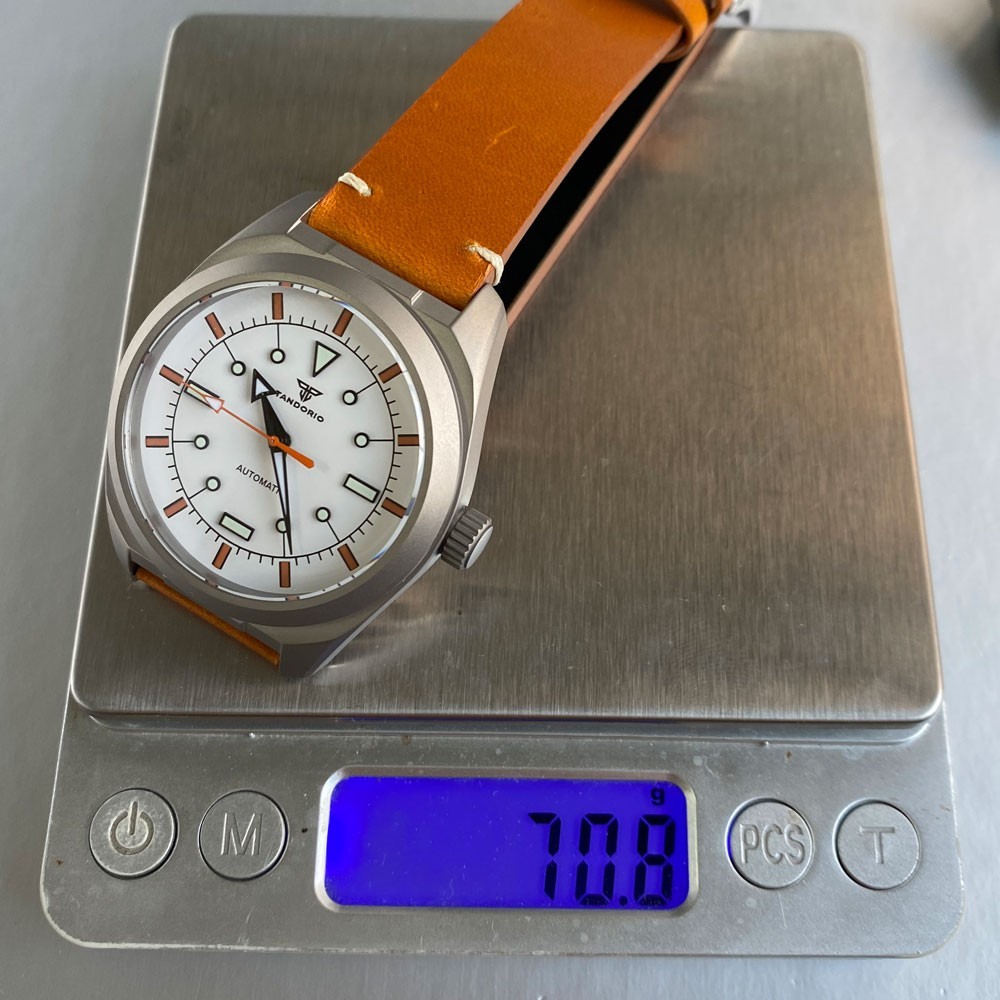 Miyota Titanium Case 40mm Luxury 20ATM Diver Swim Men Mechanical Watch Blue Dial