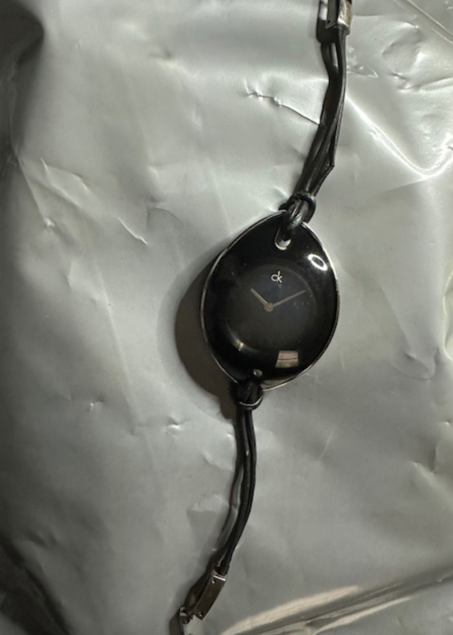 Calvin Klein K33234 Black Suspension Watch Original Leather Strap Bracelet