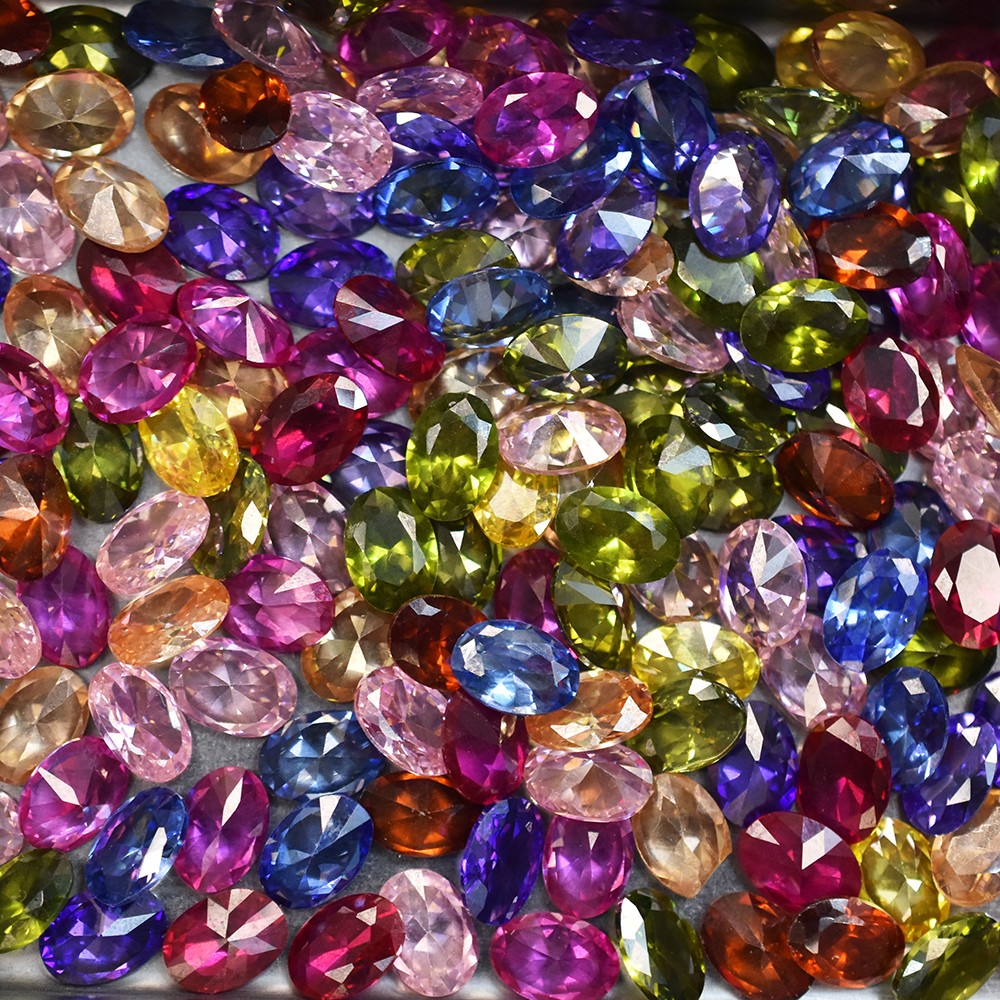 Extremely Rare Natural Mix Sapphire 7×5 mm 12.00 Ct CERTIFIED Loose Gemstone Lot