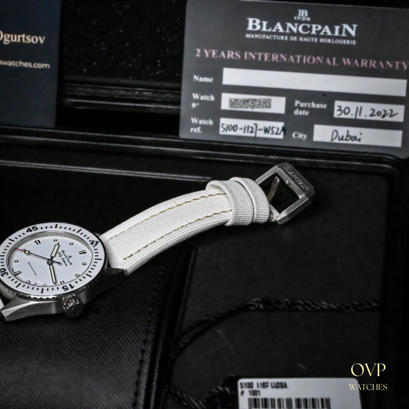 Blancpain Fifty Fathoms Bathyscaphe 38mm – Complete Set | Ref: 5100-1127-W52A