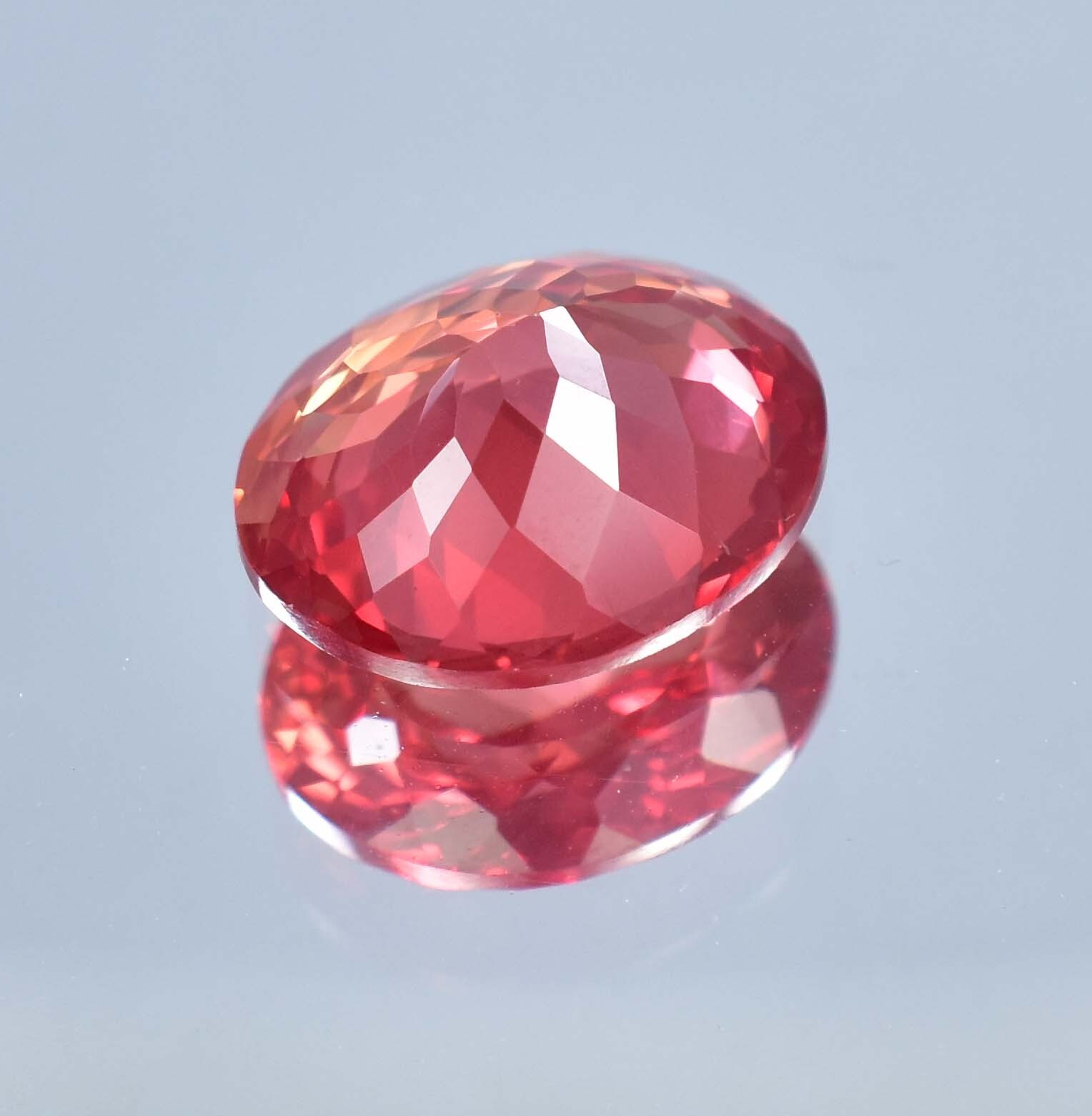 19 x 16 MM Natural Ceylon Padparadscha Sapphire Gemstone 23.10 Ct, GIT Certified