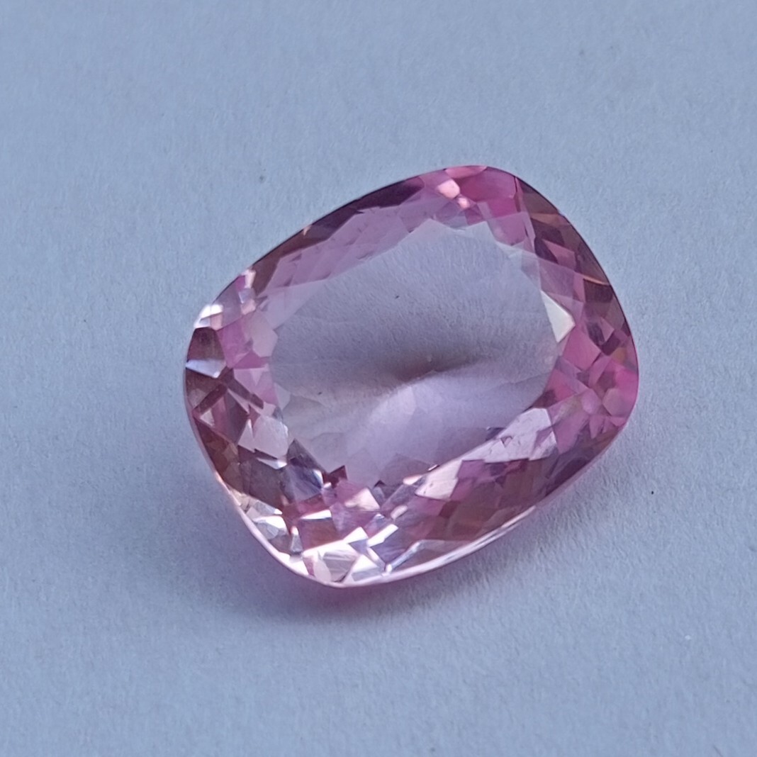 Pink Sapphire Natural Cushion Cut 12+ Ct Loose Gemstone For Necklace Making