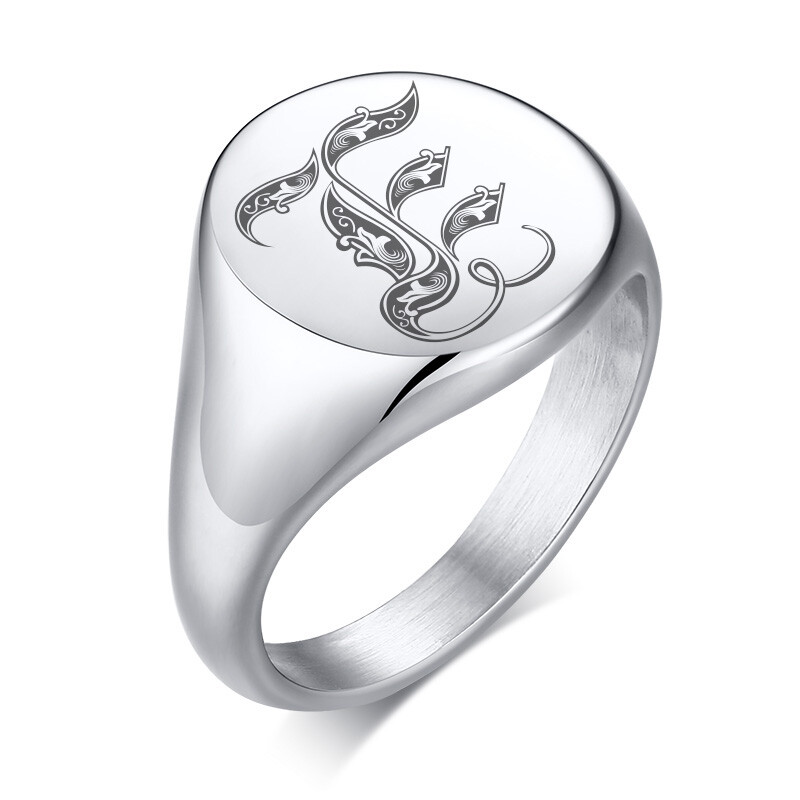 Personalized Ring University College Club School Class Badge Symbol Graduation