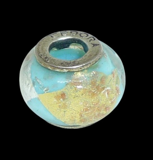 ORIGINAL TEDORA AUTHENTIC MURANO GLASS BEAD VETRO STERLING ARGENTO 925