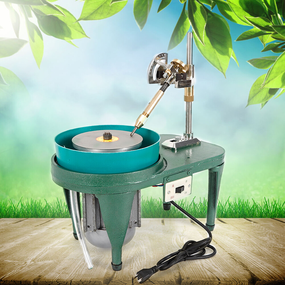 Lapidary Gemstone Flat Grinder Gem Jewelry Faceting Machine Copper Wire Motor US