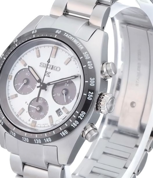 SEIKO PROSPEX SBDL125 Panda Dial Solar Chronograph Men’s Watch Made in Japan