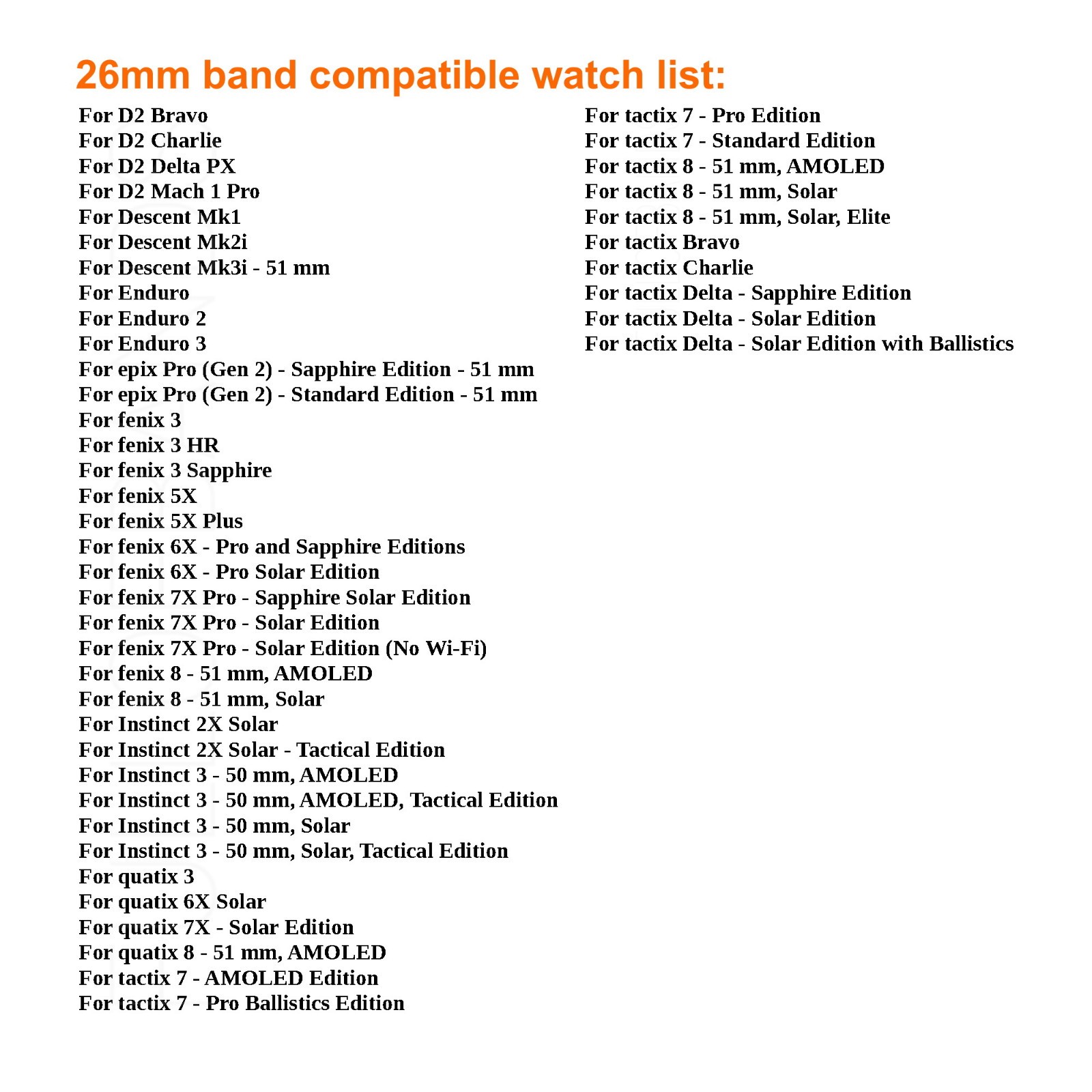 For Garmin Epix Pro Gen 2 & More QuickFit 20/22/26mm Sport Silicone Watch Band