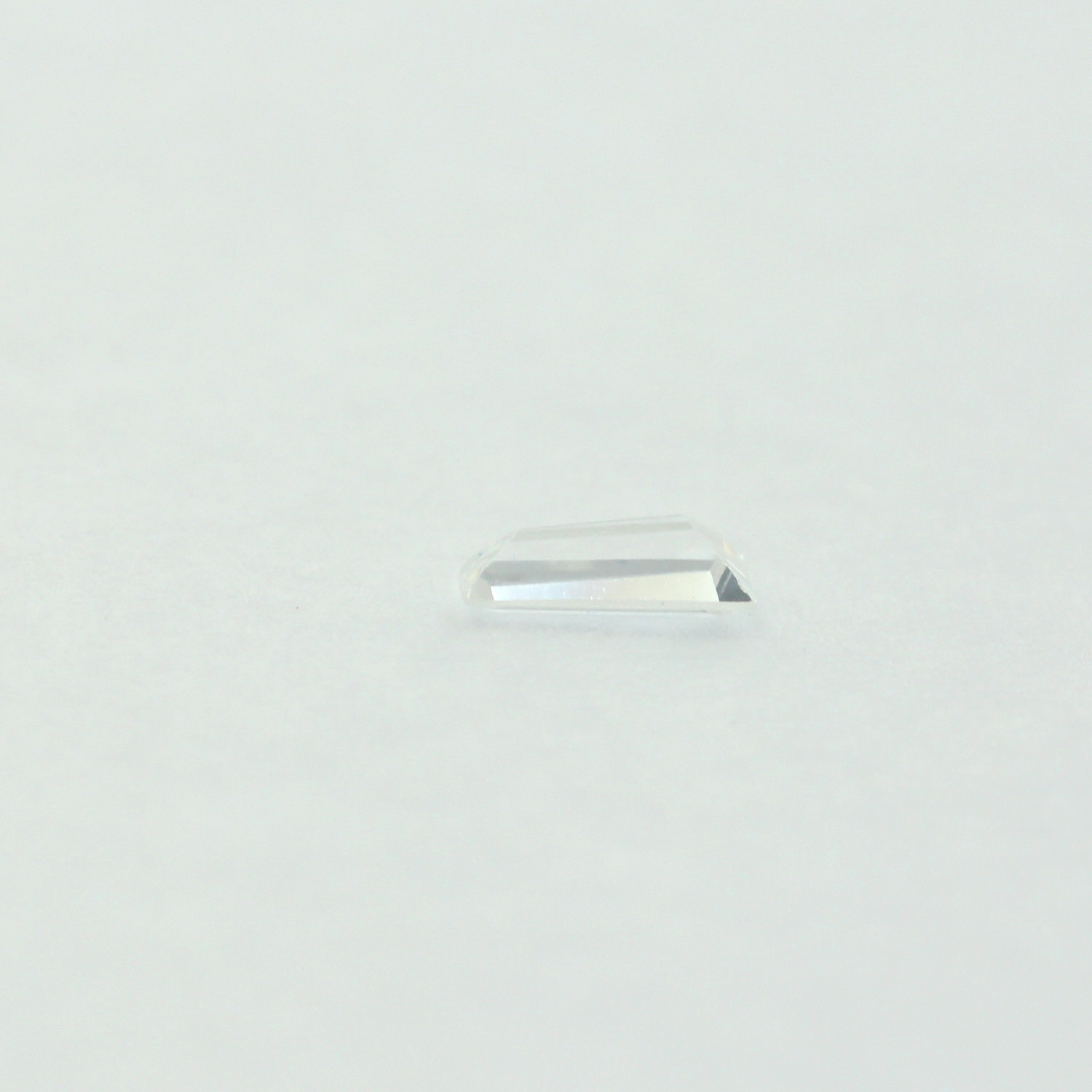 Loose Tapered Baguette Clear CZ Stone Single Cubic Zirconia Cut April Birthstone