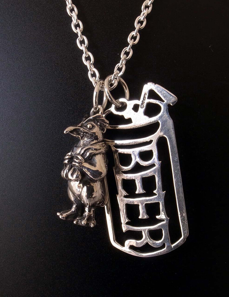 Neon Genesis EVANGELION “Pen Pen &Beer “Pendant Neckless with 50cm Chain