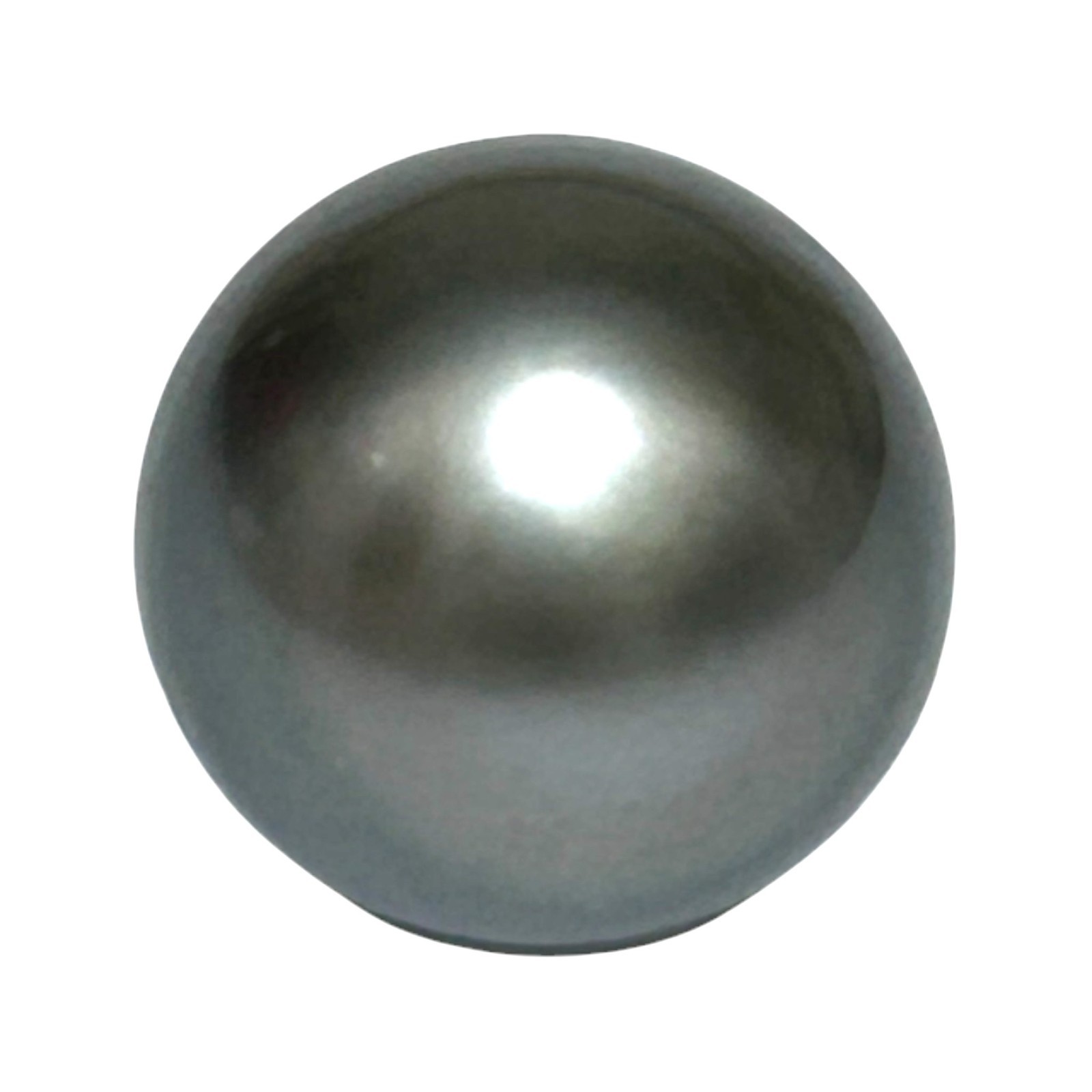 Radiant 14.6 x 16.6mm 24.7 Carat Tahitian South Sea Peacock Grey Green Pearl
