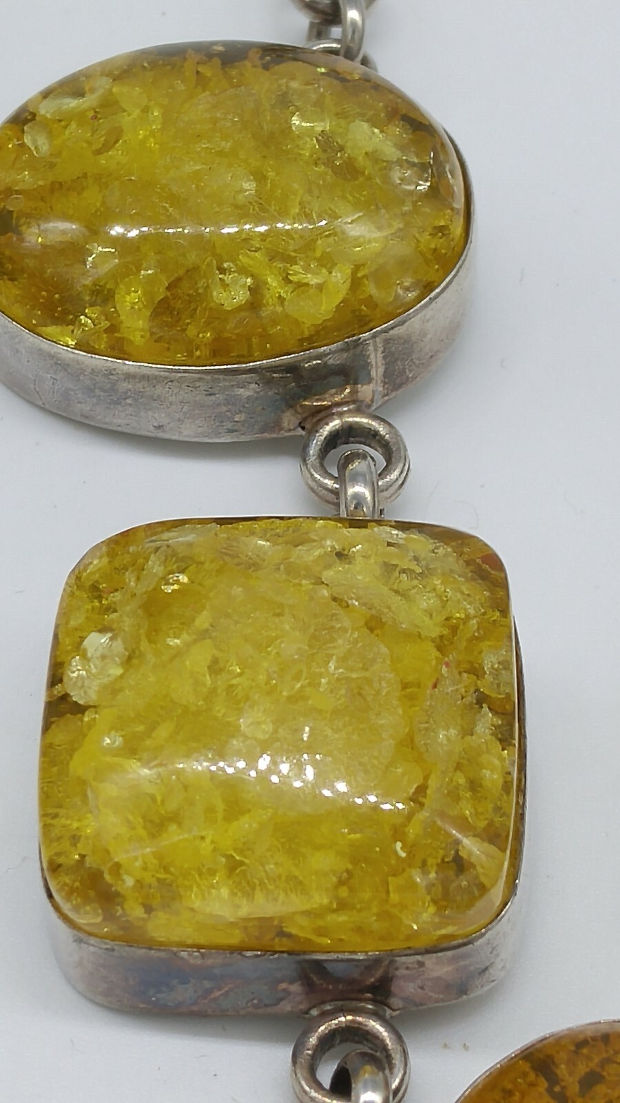 Light Yellow Baltic Amber and SS 3 PC Set