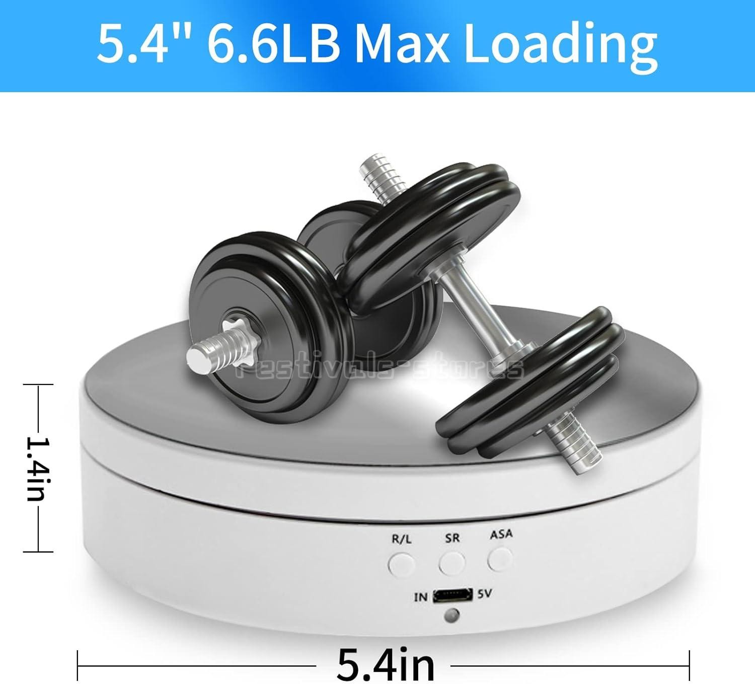 360° Electric Motorized Rotating Display Stand Jewelry Photography Show Holder