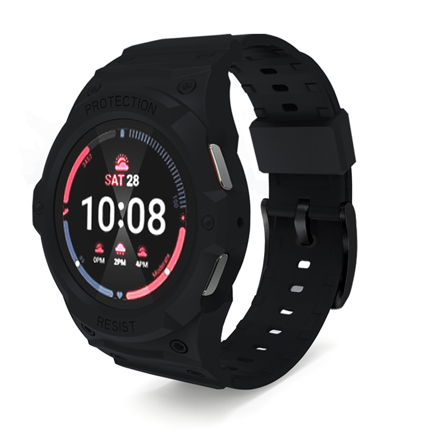 TPU Frame Case Watch Band Set for Samsung Galaxy Watch 4 5 6 7 40mm 44mm Strap