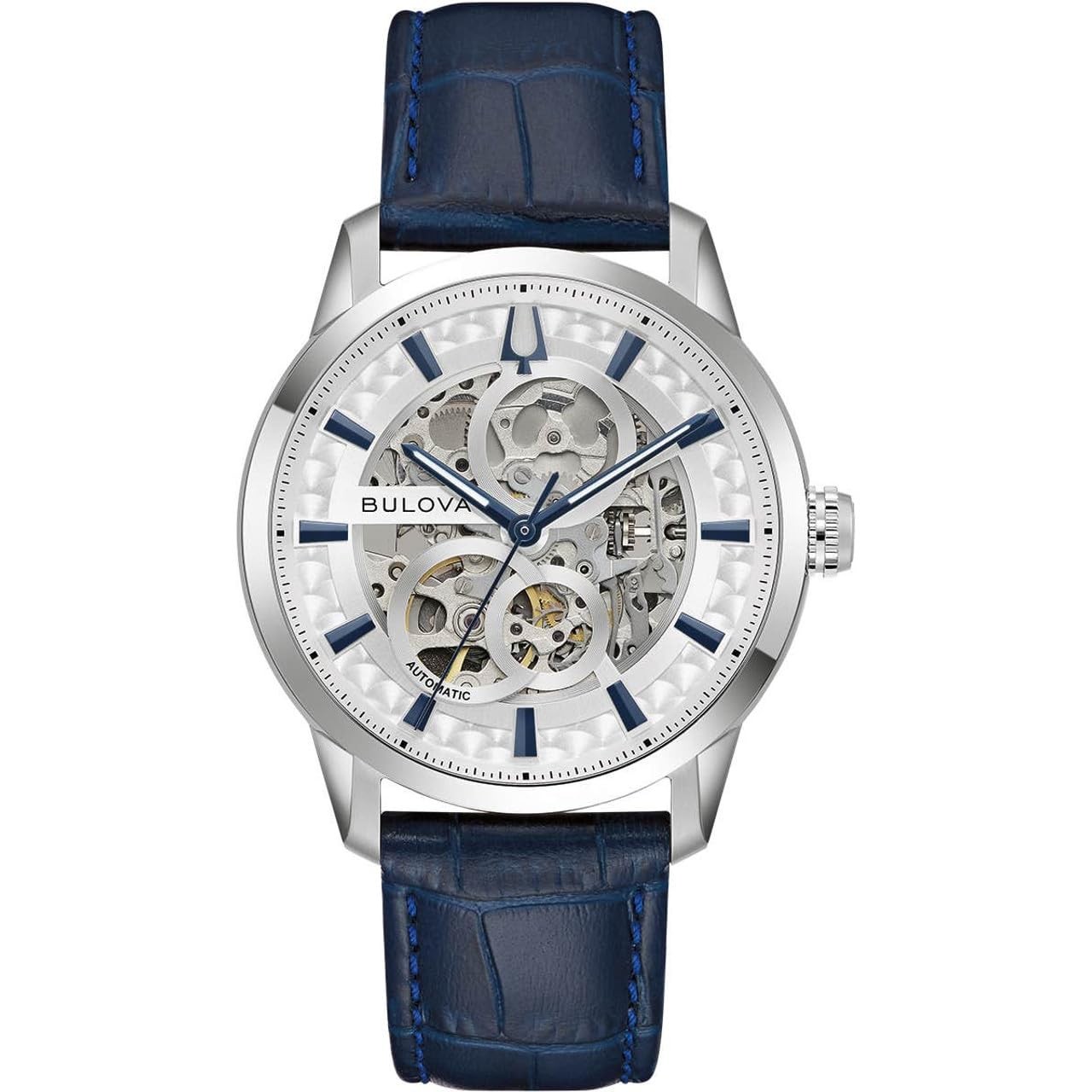 BULOVA Sutton 96A330 Silver Stainless Steel Mechanical, Men’s Watch New in Box