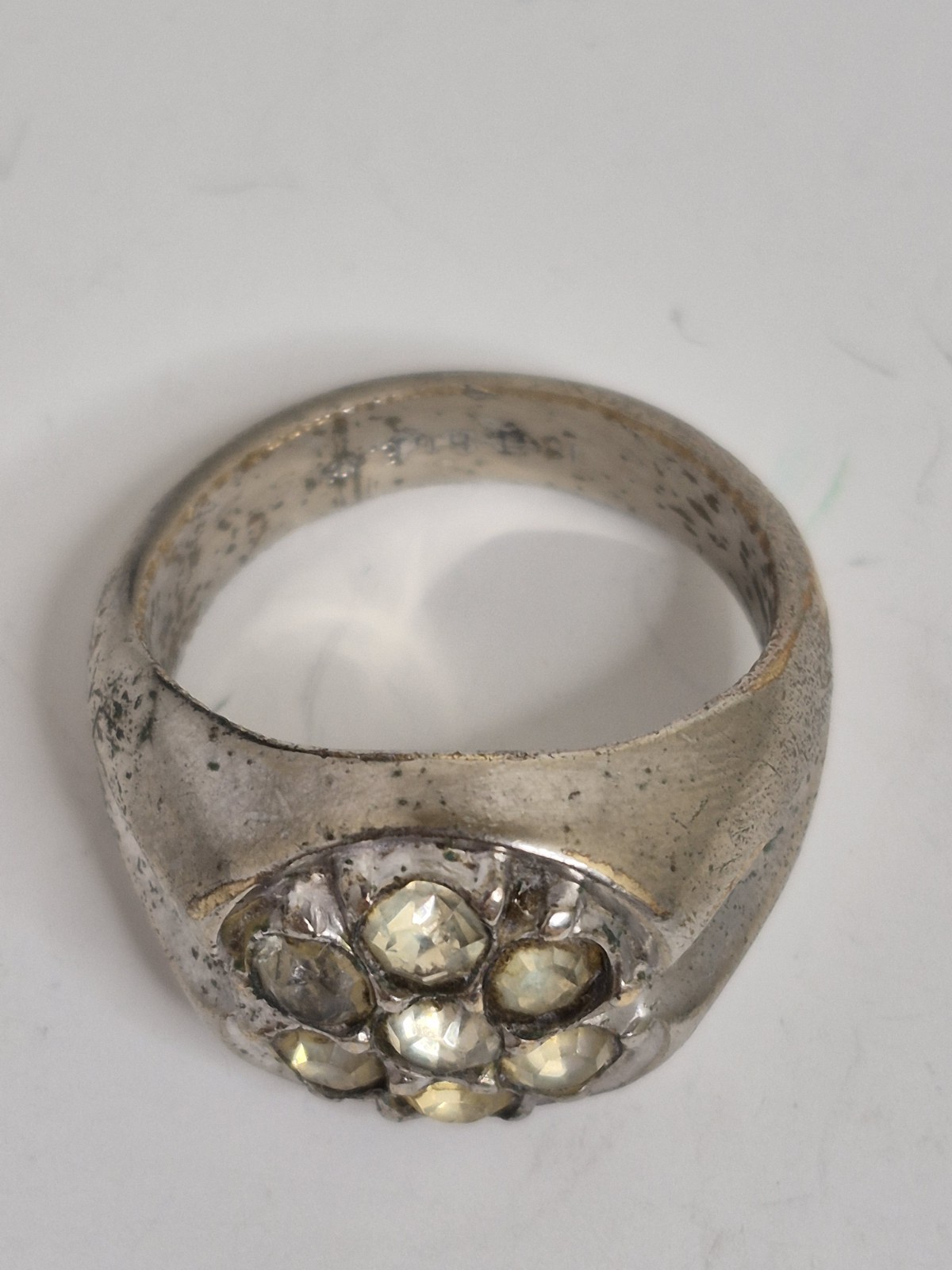 18KT HGE Men’s Ring Size 11 VTG (See Description)