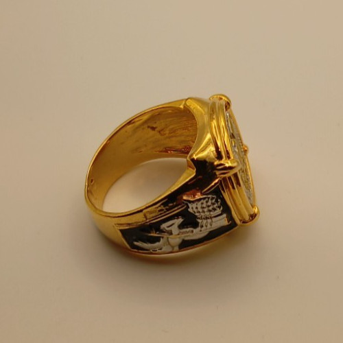 American Eagle Coin Ring “New” Approx. Size 11 Silver & Gold. See Description.