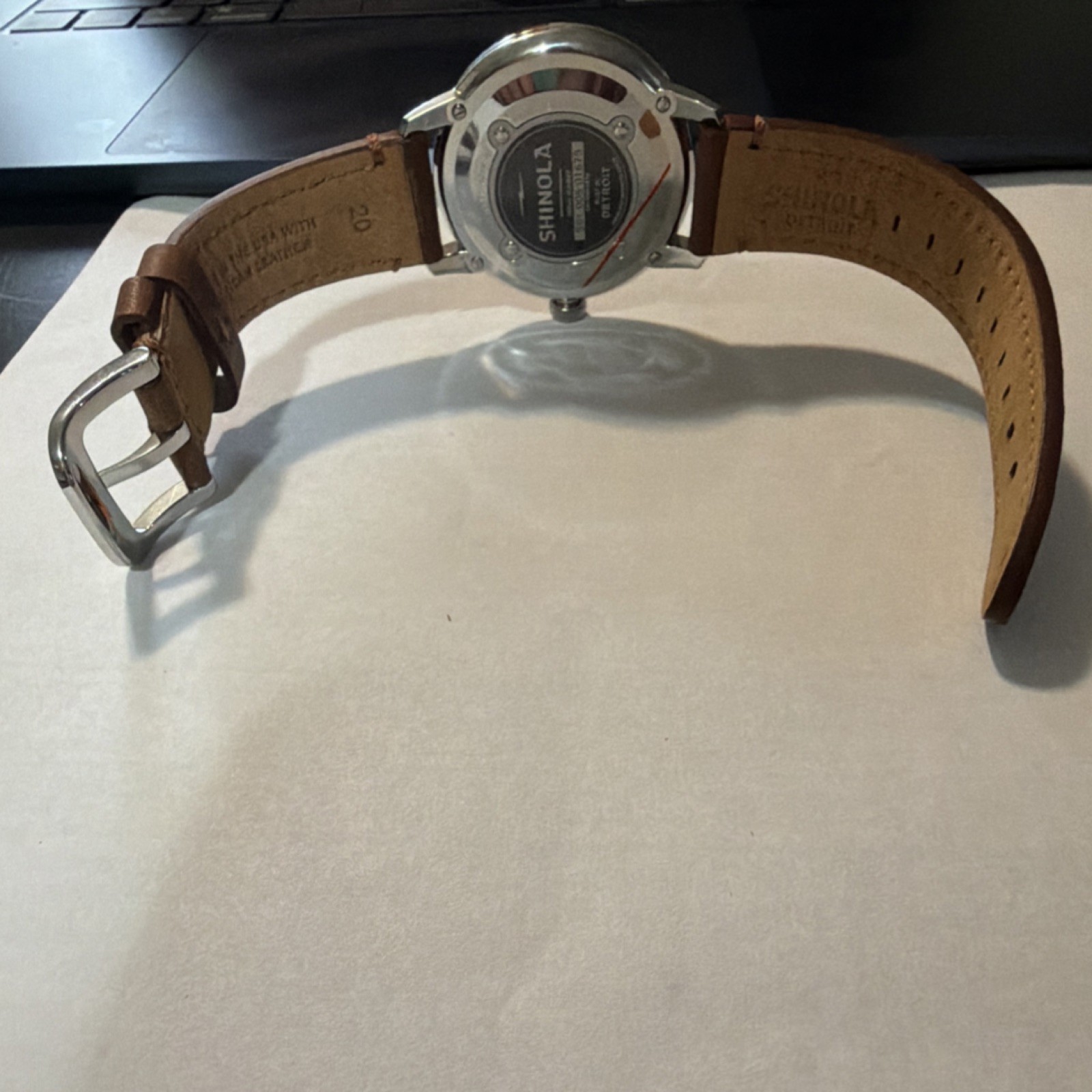 Shinola Argonite-1069 Men’s Blue Dial Brown Leather Quartz Classic Watch
