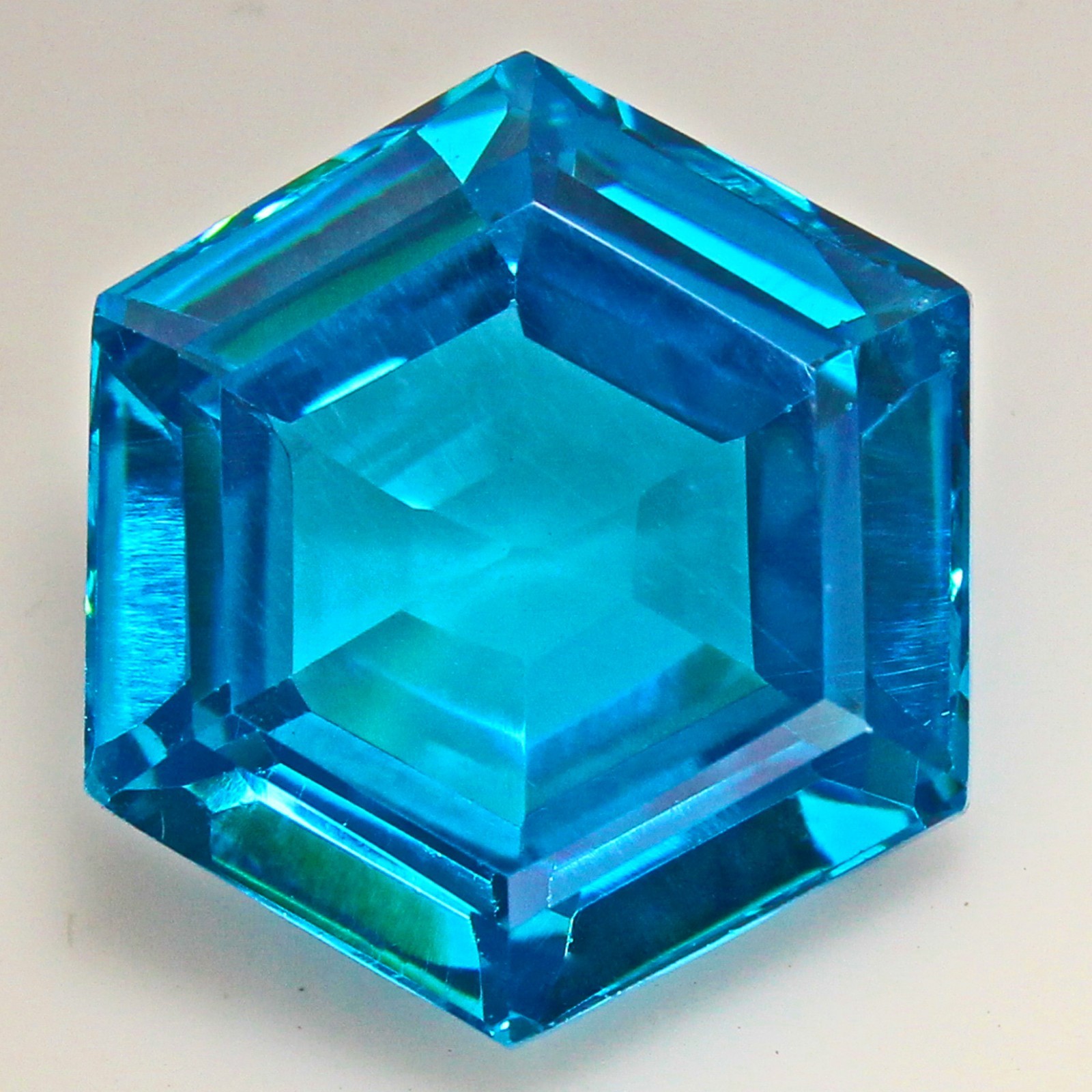 Natural Certified Brazil Nasiba Paraíba Tourmaline 7.00 MM Hexagon Gemstones