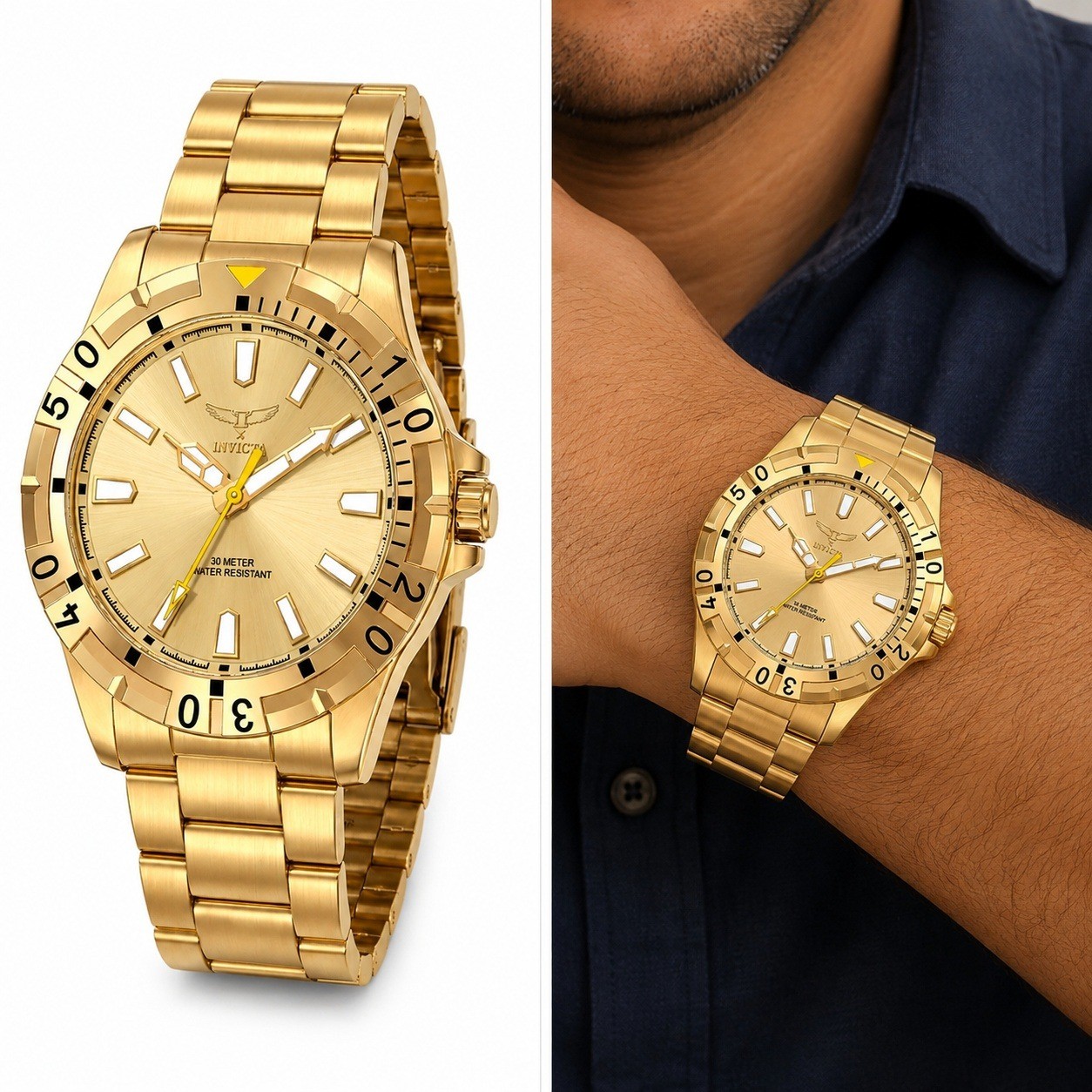 Invicta Specialty I by Invicta Men’s Watch – 42mm. Gold (69030) New