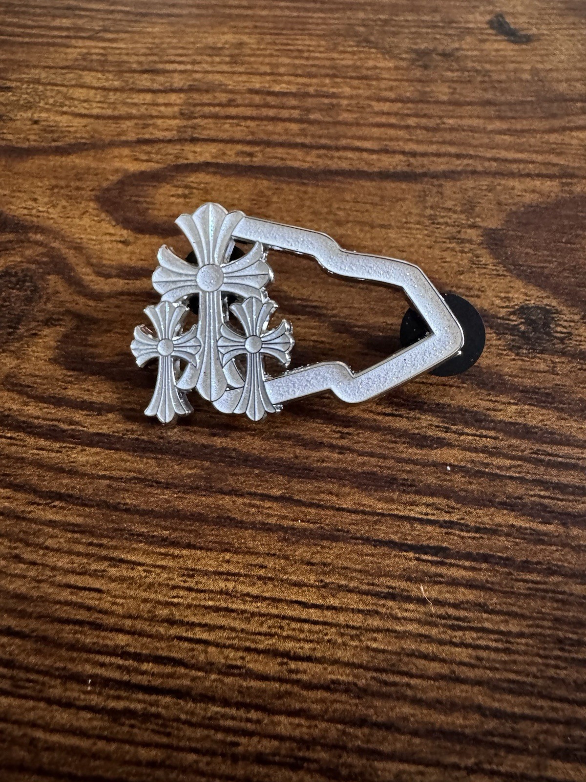 Chrome Cross New Era Hat Pin Stainless Heart Fast Shipping Gothic