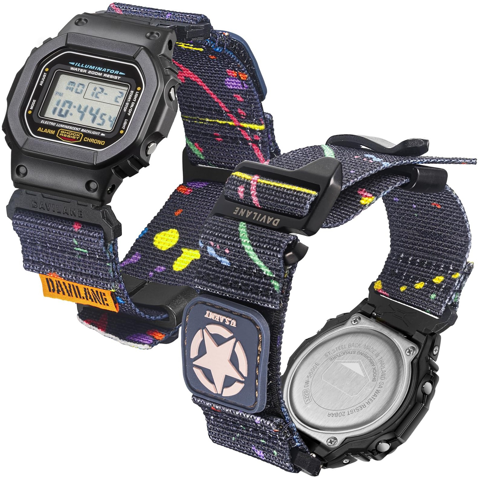 ​16mm Nylon Military Watch Band for G-Shock GD/DW/GW/GA Series (GD-350, DW-56…