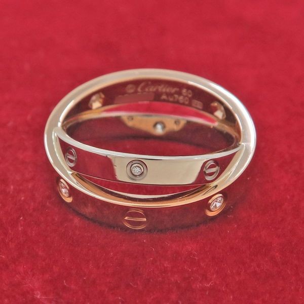 Cartier Be Love Diamond Ring size US5.25 EU50 18K Gold Auth #9992