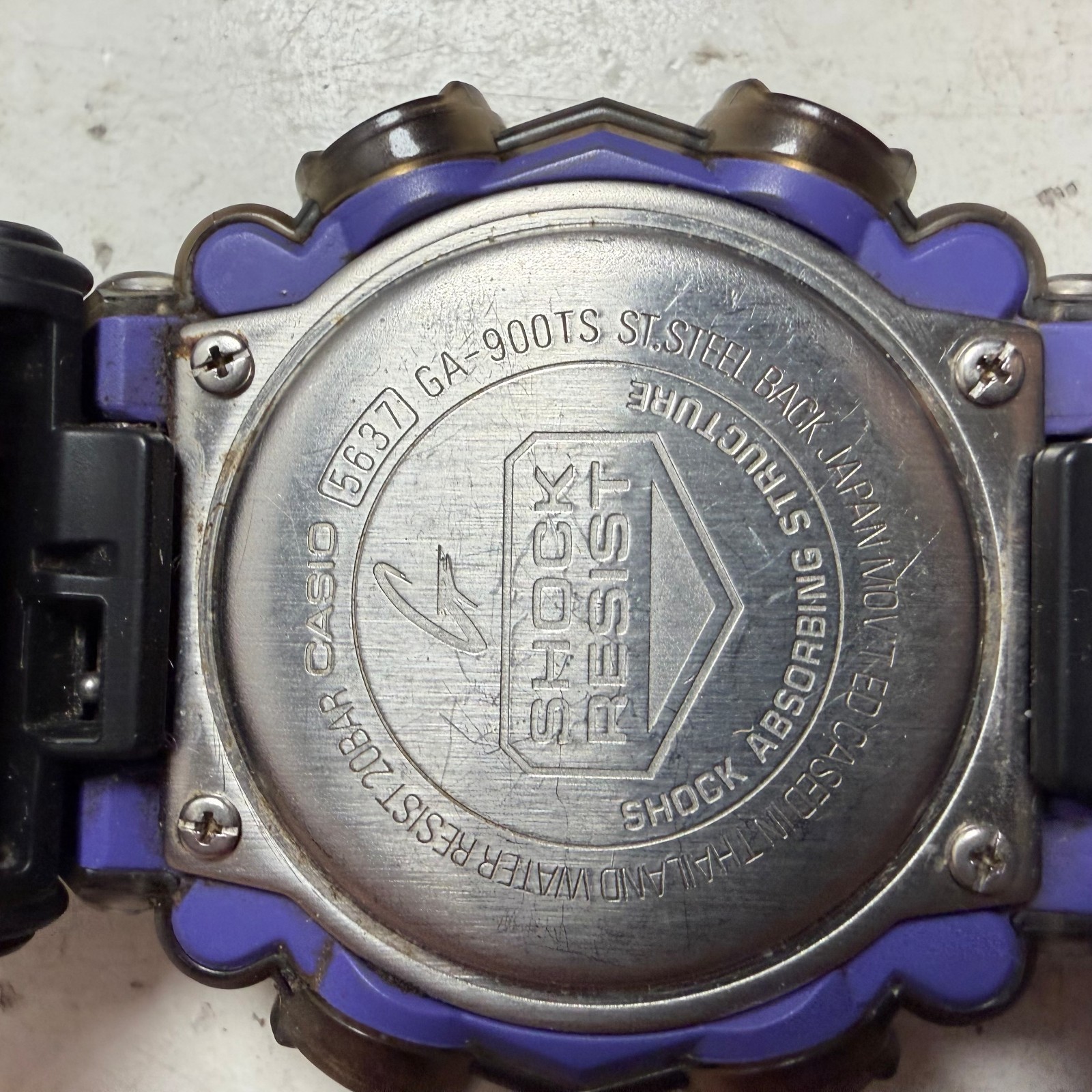 Casio G-Shock GA-900TS Purple Water Resistant Sports Analog-Digital Wristwatch