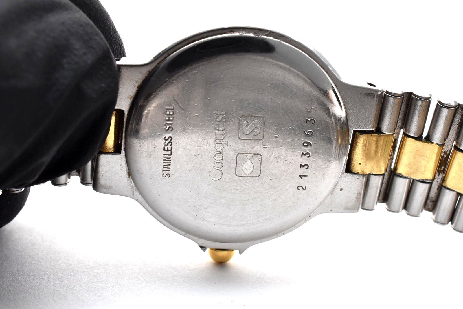 [Exc+5] LONGINES Conquest L152.2 23mm Gray Dial Date Vintage Quartz Womens Watch
