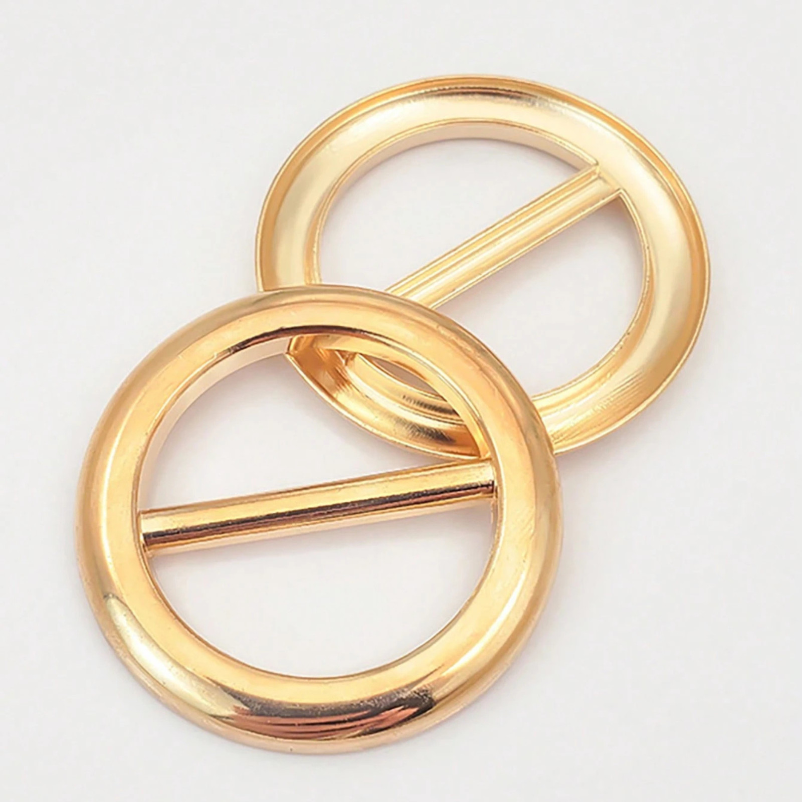3Pcs Metal Silk Scarf Ring Clip T-Shirt Tie Buckle Holder Women Girls Shawl Gift